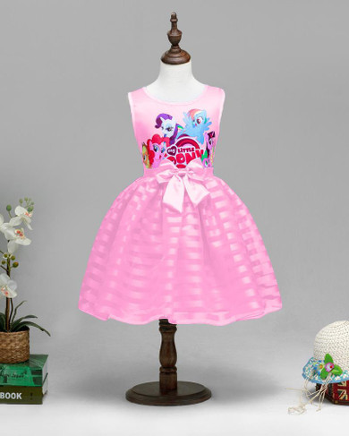 New Girls Dress Princess Cartoon Pony Kids Clothing Party Fancy Costume Cosplay Baby Tutu Dresses elsa costume