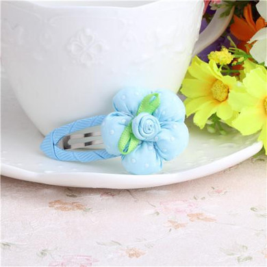 New Design Cute Beautiful Dot Flower Hairpins 6*3cm Girls Headwear Children Hair Clips Children Hair Accessories  Hairpins