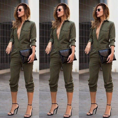 Summer Casual Women Sexy Clubwear Regular Playsuit Bodycon Party Jumpsuit Romper Trousers Pants