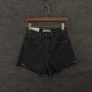 Summer Casual Skinny Denim Hotpants Women High Waist Jeans Shorts American Sexy Tassel Denim Shorts