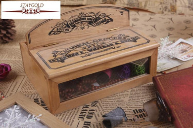 Staygold Zakka Sewing Kit Debris Storage Box Household Products Box Wood Craft Storage Box For Toys Boite De Rangement