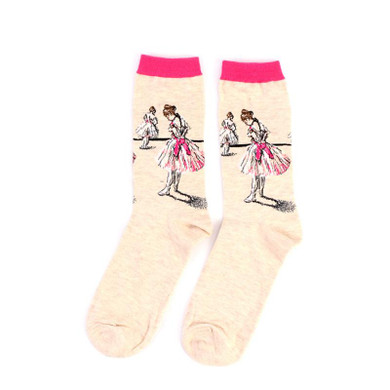 Starry Night Short Socks Funny Happy Retro Art Painting Character Pattern for Women Men Harajuku Van Gogh Socks Sox Calcetines