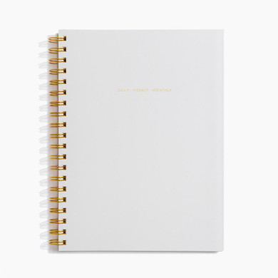 Daily Weekly Monthly Planner in Gray