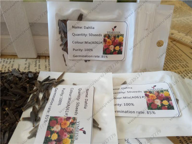 Dahlia Seeds - Mixed Colour Rare Dahlia pinnata Flowers Seed! Perennial Plant Bonsai flowers seeds for Home garden 50pcs/bag