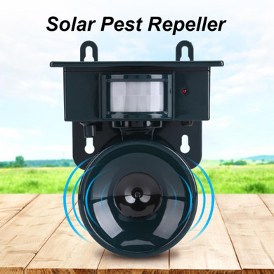 Ultrasonic Bird Repeller Solar Powered PIR Motion Sensor Pest Repeller Bird Dog Cat Fox Mouse Chaser
