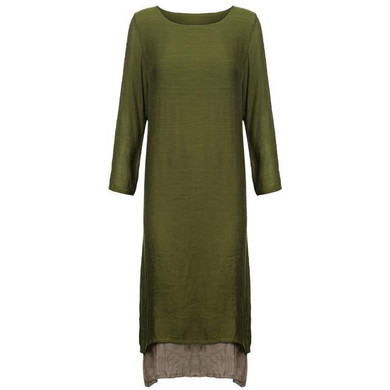 Anself Plus Size Summer Maxi Dress Vintage Long Sleeve Women Cotton Linen Beach Long Dress Female Causal Boho Dresses Vestidos