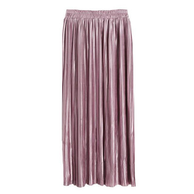 Anself Brand Autumn Women Long Skirt Elastic High Waist Pleated Maxi Skirt Sexy Beach Vintage Boho Skirts Womens Faldas Saia
