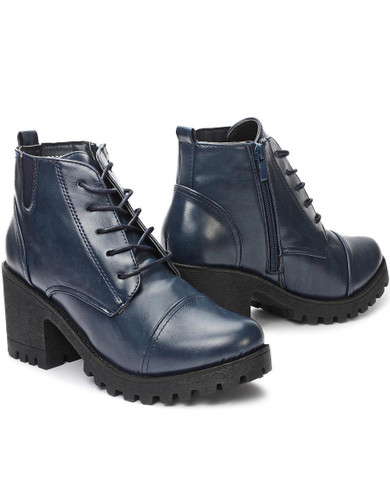 Ankle Boots - Navy