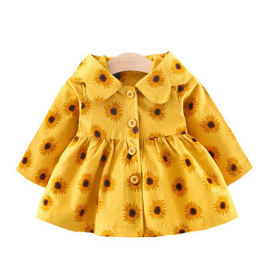 AmyaBaby 2017 Cute Baby Jacket Infant Hooded Printing Floral Coat Outwear Newborn Girls Coat Baby Autumn Clothes Kids Jackets