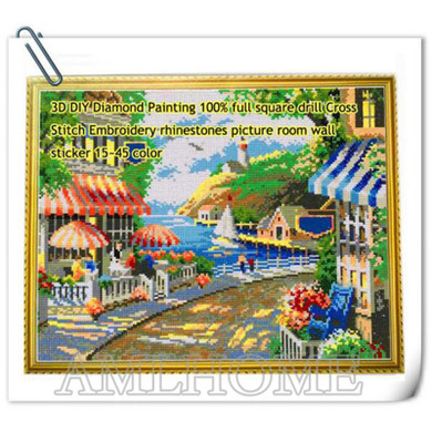 AMLHOME NEW 3D DIY Diamond Painting Cross Stitch Crystal Needlework Diamond Embroidery Dandelion Full Diamond Decorative HC1515
