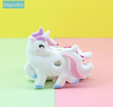 Bopoobo Baby Teething Accessories Silicone Unicorn Food Grade Crib Sensory Toys DIY Jewelry Nursing Accessories Baby Teether