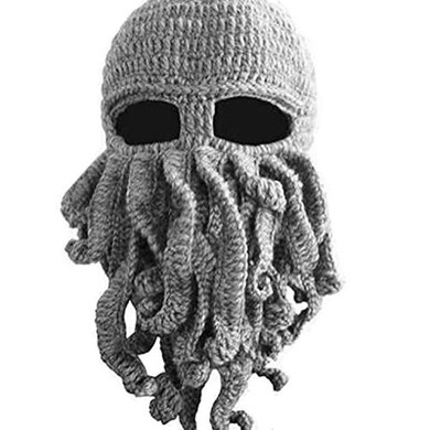 BomHCS Wholesale Funny Tentacle Octopus Cthulhu Knit Beanie Hat Cap Wind Mask