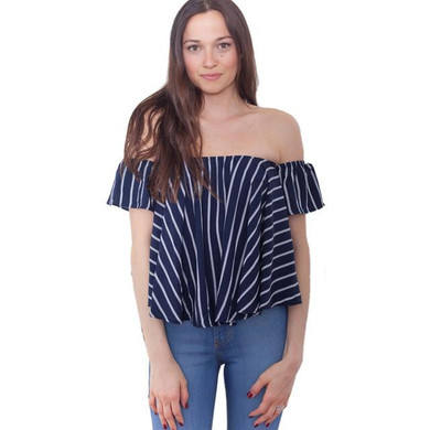 Blusen Women 2016 Fashion Striped Sexy Off Shoulder Tops Ruffles Sleeve Summer Women Blouses Slash Neck Shirts Chemisier Femme Blusen Women 2016 Fashion Striped Sexy Off Shoulder Tops Ruffles Sleeve Summer Women Blouses Slash Neck Shirts Chemisier Femme