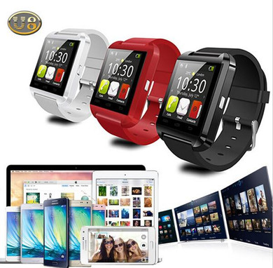 Bluetooth Watch U8 Smart watch Clock Sync Notifier Connectivity For Apple iphone Android Phone Smartwatch Watches