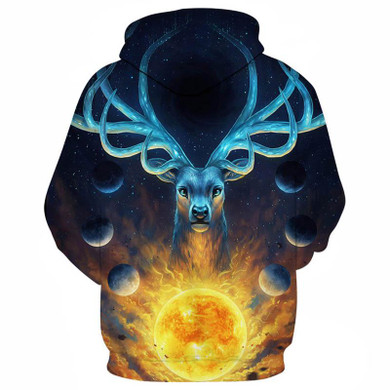 Blue Fire Wolf 3d Hoodies Men Women Sweatshirts Fashion Pullover Tracksuits Harajuku Casual Animal Hoodie Sweatshirt Jackets Men