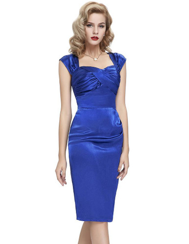Blue Black Cocktail Dresses 2018 robe de cocktail Sexy bodycon summer Casual Party Dresses Vintage Special Occasion For Women