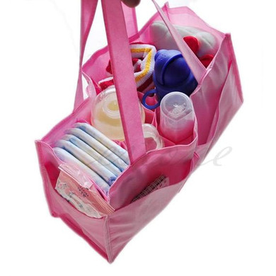 Practical Mother Handbag Baby Diaper Nappy Bag Milk Bottle Storage Organizer