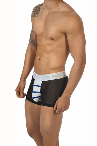 PPÜ White/Black/Royal Jock-Trunk