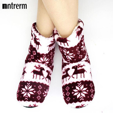2017 New Indoor Home Slippers Flannel Slippers Plush Home Slippers Couples Wooden Floor Slippers For Women Shoes woman