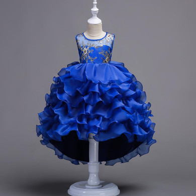 LZH Flower Girls Dress For Wedding and Party Dresses Girls Princess Dress For Girls Kids Bridesmaid Ball Gowns Children Clothing