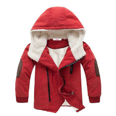 LZH 2017 Autumn Winter Jacket For Boys Jacket Kids Warm Hooded Wool Outerwear Coats Children Jacket Teenage Boys Clothes 12 Year