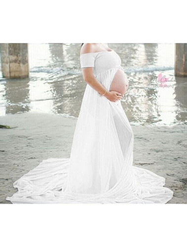 Maternity photography Dress Pregnancy Clothes Maxi Maternity Photography Props Chiffon Maternity Dress For Pregnant