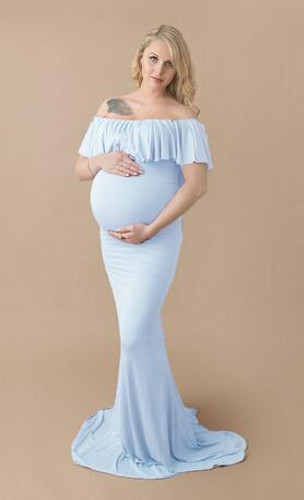 Maternity Dress Maternity Photography Props Sexy Maxi Dress Elegant Fancy Pregnancy Photo Shoot pregnant Women Long Dress
