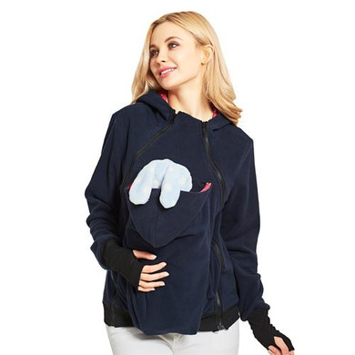 Maternity Clothing Hoodie Baby Carrier Kangaroo Warm Maternity Hoodies Winter Pregnant Coats Sweater Maternity Outerwear