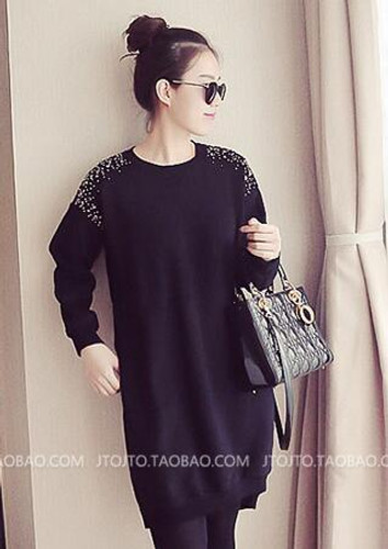 Maternity Clothing Autumn Winter Maternity Dresses for Pregnant Women Loose Casual Pregnancy Clothes 2017 T-shirts Dress