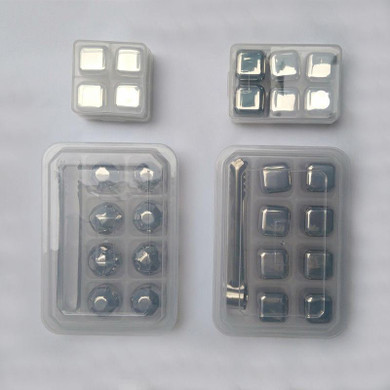Stainless Steel Whisky Stones Ice Cubes Glacier Whiskey Cooler Rocks Ice Wine Stone