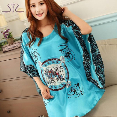 SpaRogerss Fashion Nightgowns Sleepshirts 2017 Plus Size Silk Lady Sleepwear Dressing Gown Female Home Bathrobe Intimissimi 7348 SpaRogerss Fashion Nightgowns Sleepshirts 2017 Plus Size Silk Lady Sleepwear Dressing Gown Female Home Bathrobe Intimissimi 7348