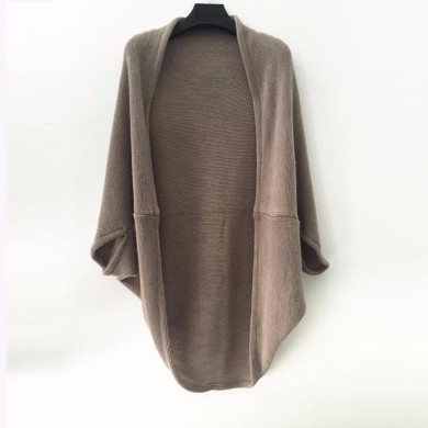 2017 New Fashion Women Casual Korea Loose Shawl Batwing Sleeves Lady Knit Sweater Coat Woolen Women Cardigans Jacket