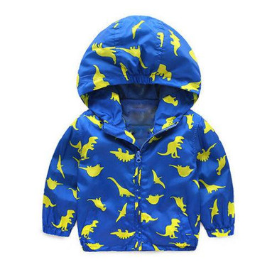 Autumn 2016 Kid Boys Children Hooded Waterproof Windbreak Outerwear Rain Coat Jacket Clothes