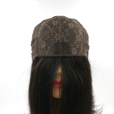 Skin Top European Human Hair Jewish Women Wig Kosher Wigs Highlights With Natural Looking