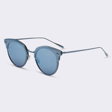 AOFLY Fashion Cat Eyes Sunglasses Mirror Coating Lens Sunglasses Women Brand Designer Metal Frame Eyewears oculos feminino UV400
