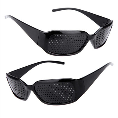 Anti-myopia Pinhole Sunglasses Men Women Glasses Improve Vision Goggles Anti-fatigue Care Pin hole Microporous Eye Exercise