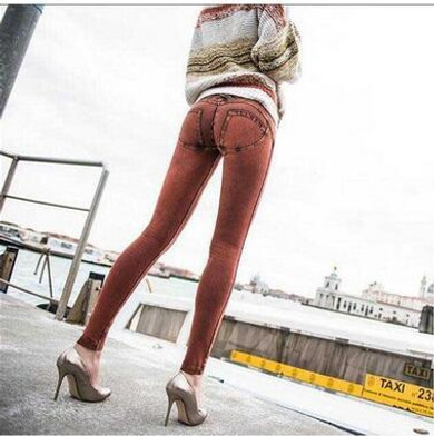 High waist Slim Jeans Women Skinny push up Jeans blue Denim Pencil Pants Stretch Women plus size Jeans Pants Calca Feminina