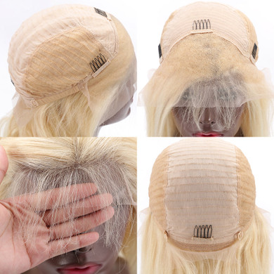 Brown Highlighted Lace Front Wigs Raw Virgin Cambodian Curly Hair Ombre Balayage Lace Front Wig