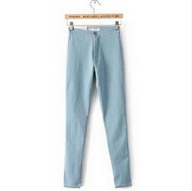 High waist jeans woman leggings biker denim pencil slim elastic skinny jeans women black trousers 2017 boyfriend jeans for women
