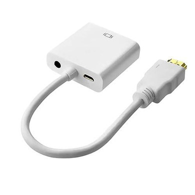 HDMI TO VGA Adapter,Gold Plated High-Speed 1080P Active HDMI to VGA Converter Adapter Male to Female For PC Laptop DVD HDTV