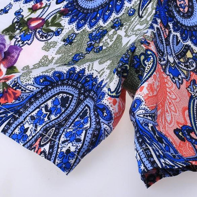 Lady Women Summer Rompers Fashion Halter Off shoulder Sleeveless Floral Printed Short Jumpsuit Overall Female 29