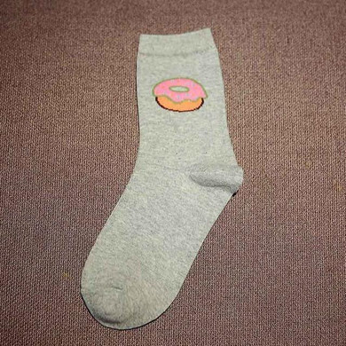 Korean Women Cute Milk Sushi Donut Cotton Socks Kawaii Female Lemon Cake Lemon Food Cartoon Sock Cheap Short Socks