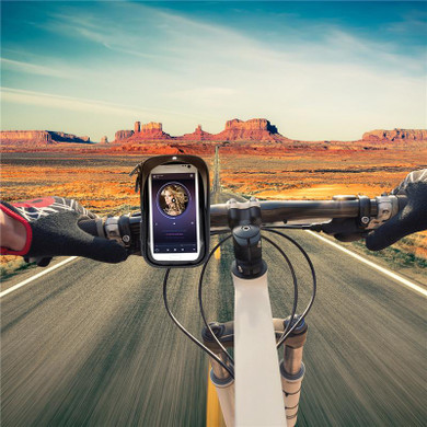6 Inch Waterproof Bicycle Motorcycle Cell Phone Mount Bike Holder