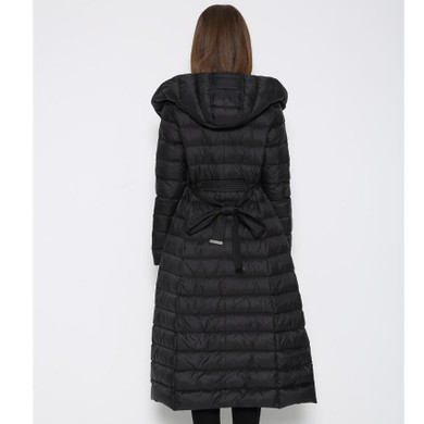 Duck Down Jacket Women Double-breasted Padded Coat Longer Plus Size Thin Slim Down Female Hooded Over Knee Jacket Down JacketXXL
