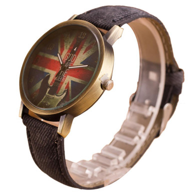 Drop Shippong Lady Hours Clock Reloje Pattern Leather Band Analog Quartz Vogue Wrist Watches