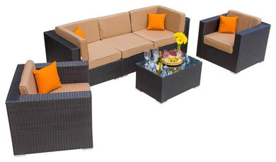 2017 All Weather garden furniture 4pcs outdoor wicker patio cube set