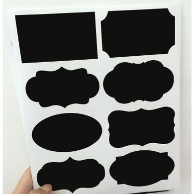2017 40PCS/ Set New Wedding Home Kitchen Jars Blackboard Stickers Chalkboard Lables 20.5 * 23cm Free Shipping