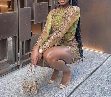 Snake skin Print Top