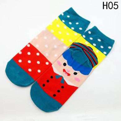 New Christmas Socks Women Cotton Socks Cute Santa Claus/Snowman/David's Deer Funny Printed Christmas Gift Hosiery