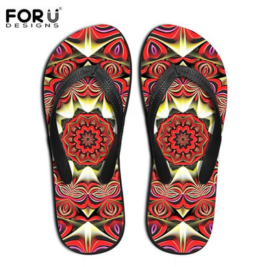FORUDESIGNS Summer Style Men's Flip Flops Fashion Rubber Wear-resistant Slippers Male Flat Flipflop Colorful Beach Sandals Shoes